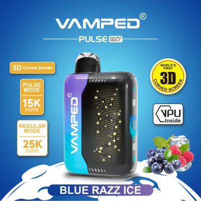 China Dispositivo de vapeo desechable de 25000 puffs con flujo de aire ajustable y pantalla curvada 3D en venta