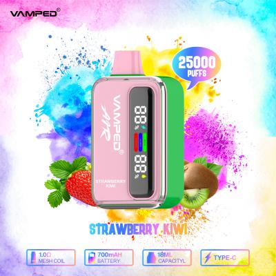 China 25000 Puffs Double Tank Juice Digital Display Vapers descartáveis E cigarro recarregável I Vape Double Fruit Flavor Cubano à venda