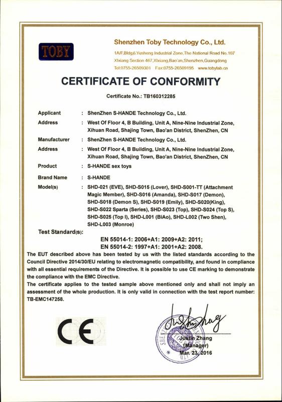 CE - Shenzhen S-Hande Technology Co., Ltd.