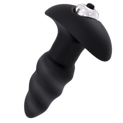 China Electric Vibrating S-hande Vibration Massager Butt Plug Sex Toys Silicone Anal Plug Vibrator For Men for sale