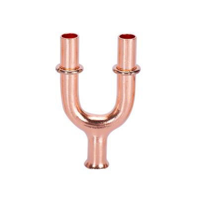 China Factory supply branch y-joints accessories/industrial copper tube tee pipe fitting y for sale