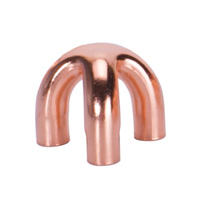 China Wholesale OEM/ODM industrial three claw copper tri claw fittings/tripod bends/3 way back corner piece for sale