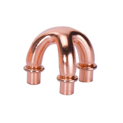 China Industrial Specification Air Conditioner Room Copper Claw Type Tee for sale