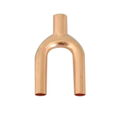 China Hot Selling Refrigeration Fittings Air Conditioning Accessories Y Tripod Copper Pipe Fitting for sale