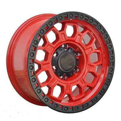 China Off Road Wheel Edges Mesh Design Red 16