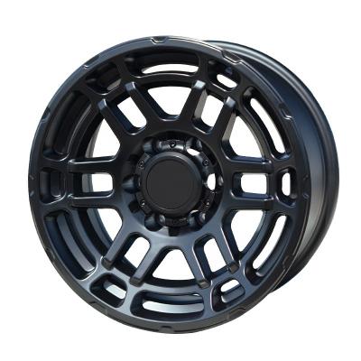 China Matte Black ALLOY Wheels Caravan Wheels 17 0 Pcd Load 110.1 Inch Large Alloy ET Rims Off-Road Pickup Truck Wheels for sale