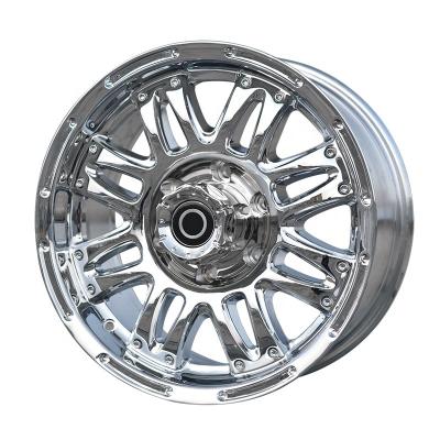 China ALLOY Chrome Plated Wheels Caravanning Wheels 17 Inch ET 12 Pcd 106.1 Big Load Alloy Rims Off-Road Pickup Truck Wheels for sale