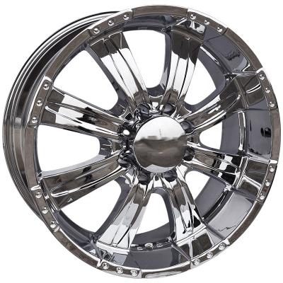 China Caravans 8 Spoke Chrome Alloy Wheel Manufacturer PCD 8x165.1, 20*9 For GMC-SAVANA Ford E350 Deep Lip Wheel Rims for sale