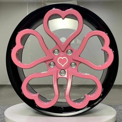 China ALLOY makers forge custom wheel 18 inch 19 inch 20 inch forged alloy 6061T6 material arbitrary custom heart shape whee for sale