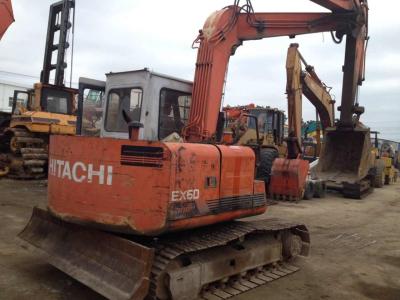 Chine Excavatrice originale de Hitachi d'occasion de couleur, EX60 - 1 Hitachi excavatrice de 6 tonnes à vendre