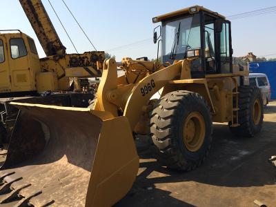 China Front End Loader Second Hand Wheel Loaders , 966G Cat Track Loader 5200h 22.8 T for sale