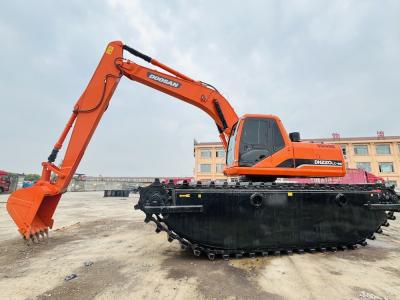 China Doosan Used Amphibious Excavator DH220LC-9E With 1 m³ River Cleaning Machine Long Reach Boom Second Hand Excavator for sale