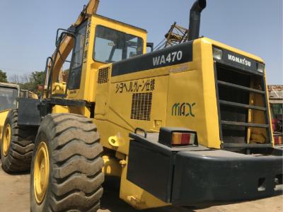 China carregadores da roda de mão de 260.2HP KOMATSU WA470 segundo, carregadores compactos usados da trilha à venda