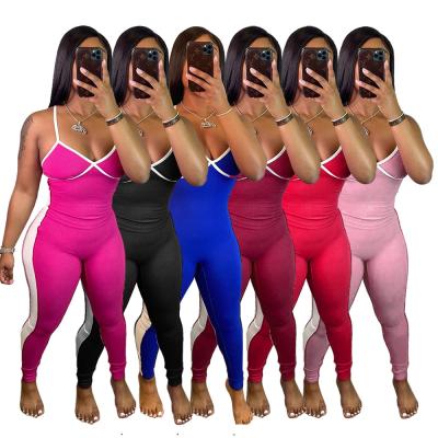 China Anti-wrinkle best quality suspender stretch women plus size overalls and rompers women jumpsuit for sale