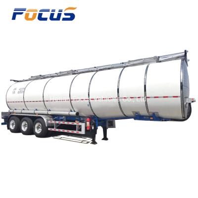 China Tri Axles Cimc Trailer Oil Transportation Tank Truck Oil/Fuel Tanker for Oil Delivery for sale