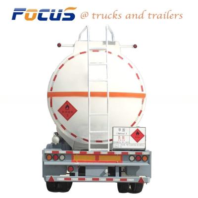 China 50cbm Petrol/Fuel/Diesel Tank/Tanker Semi Trailer with 12 Twist Locks and Tractor Truck Head for sale