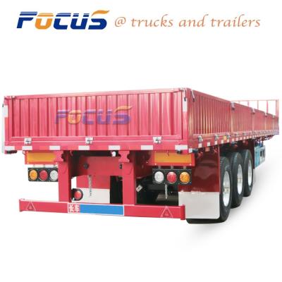 China Webco Enclosed Side Wall Utility Truck Trailer for Container and Bulk Cargo Transport for sale