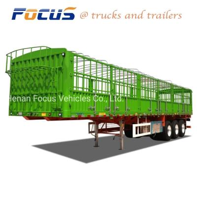 China 40FT Cargo/Container Transport Utility Stake Truck Semi Trailer with Container Lock for sale