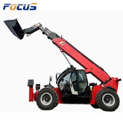 China Agriculture Construction Use Machine Flexible Operation 4000kg Telescopic Forklift Load Truck 18m Telehandler with Round Bale Gripper  for sale