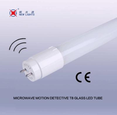 China New Design Updated Sensor T8 Aluminum Led Tube Radar Microwave Motion Detective 1200mm 18W Led Tube for sale