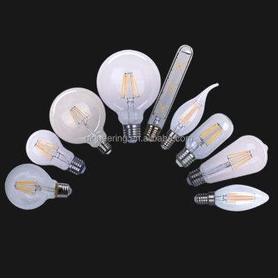 China Indoor warm light led filament bulb A60 6w e27 / e26 / b22 A19 bulb 4w 6w 8w for sale