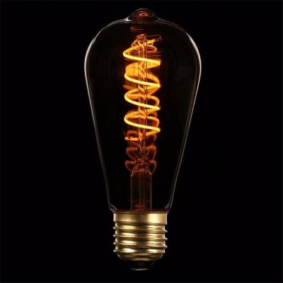 China VIN LIBRARY New Design Soft Filament ST64 ST21 4W Led Filament Bulb for sale