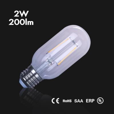 China Warehouse Newest CE ROHS SAA T45 Led Filament Bulb E16 E26 E27 B22 Led Filament Bulb Light for sale