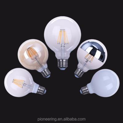 China Vintage Glass Globe Bulb 4W 6W 8W 10W 12W E27 G80 G95 G125 Led Filament Light Bulb for sale