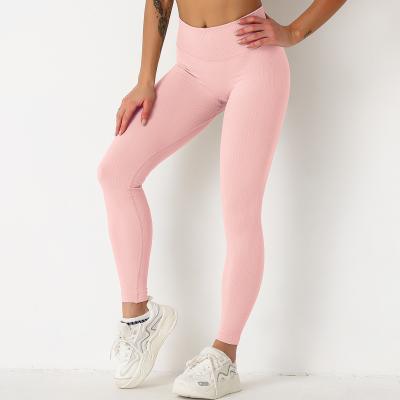 China Hot Selling Breathable Multicolor Seamless Hip Lifting Slim Fit Yoga Sports Fitness Quick Dry Pants for sale