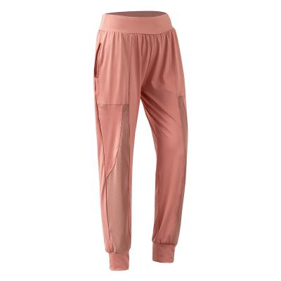 China Custom Cheap Wholesale Women's Sweatpants Loose Quick-Dry Anti-Wrinkle Sweatpants And Breathable Net Yarn Fitness Running Sweatpants for sale