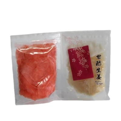 China Manufacturer Wholesale 300G PRESERVED Fresh White and Pink Sushi Pickled Sweet Ginger for sale