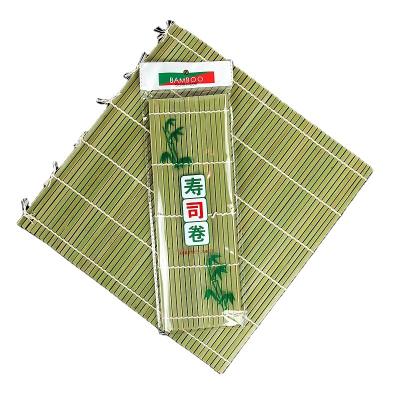 China Sustainable High Quality Competitive Price Bamboo Rolling Mat Material Eco-friendly Custom Green Sushi for sale