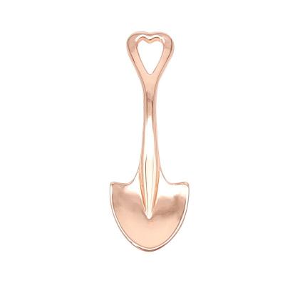 China Hottest Mini Cosmetic Zinc Alloy Eye Spatula Cream Applicator Daily Facial Spoon Makeup for sale