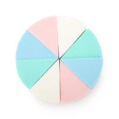 China Daily 8pcs Triangle Shaped Beauty Blast Face Makeup Foundation Soft Magic Cosmetic Sponge for sale