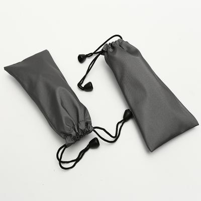 China Gift Drawstring Fabric Pouch Soft Waterproof Sunglasses Bag for sale