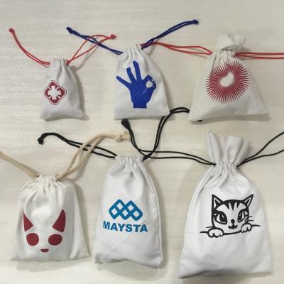 China Recyclable promotional cotton drawstring bag good price with long term service for sale