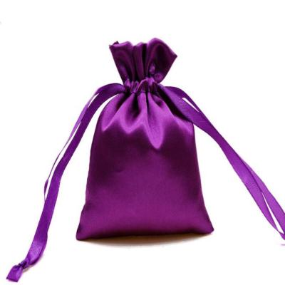 China Wholesale Elegant Gift Satin Bag With Logo Printing for sale