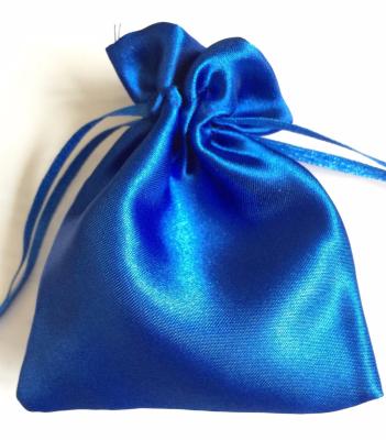 China Recyclable Satin Pouch Drawstring Dust Bags with Logo Printing for sale