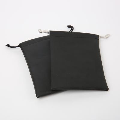 China Recyclable Custom PU Leather Pouch Jewelry Bag For Dic Packaging for sale