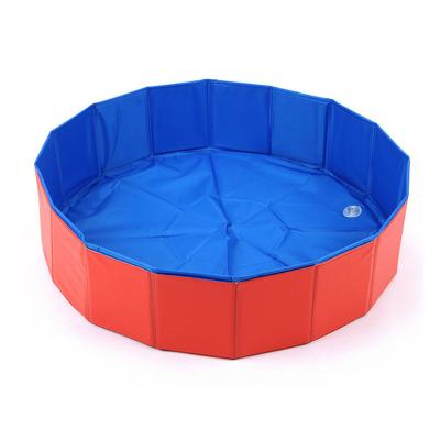 China Sustainable Collapsible Outdoor PVC Pet Pool Bathtub With Protective Liner For Dogs And Kids for sale