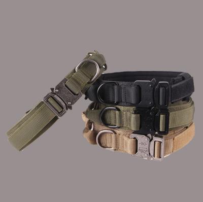 China 2020 Newest Personalized Travel Outside Collar Hound Dog Army Stripe Nylon Stong Collar for sale