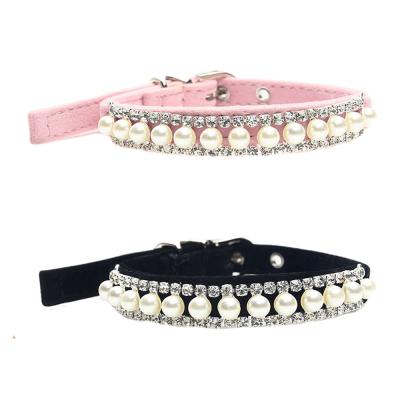 China Jewelry Pearl Padded Dog Collar, Dog Collar For Puppy, Professinal Supplier For Dog Products for sale