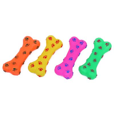 China Durable Dog Chewing Toy Bone Shape Squeaky Bite Durable Pet Toy for sale