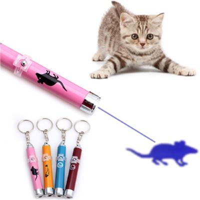 China New Viable Interactive Pet Toy Laser Cat Toy Portable Creative Funny Pointer Kitten Training Toy LED Light Pen for sale