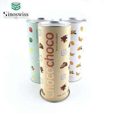 China Customized Handmade Large Size Long Food Grade Kraft Paper Tube Packaging For Oatmeal for sale