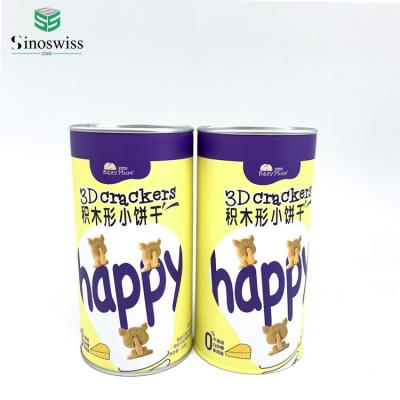 China Composite Tube Recyclable Biodegradable Candy Package Cookie Food Packaging Box for sale