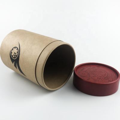 China Biodegradable Customized Sizes And Colors Natural Kraft Look Cylinder Cardboard Tube Packaging for sale