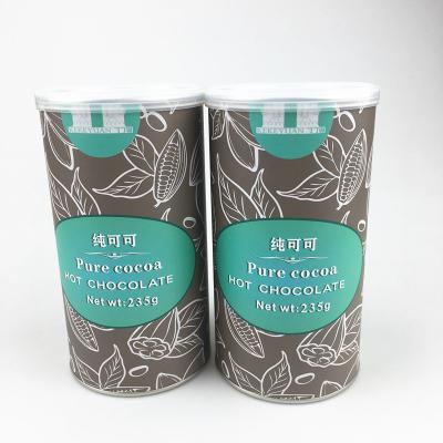 China Private Label Eco Food Packaging Recyclable Composite Paper Boxes For Cocoa Powder for sale