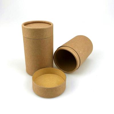 China Brown Kraft Recyclable Plain Size Food Grade Foil Liner Custom Cardboard Tube Packaging for sale