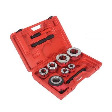 中国 6 Size Dies Pipe Threading Machine Kit Portable Manual Ratchet 0.5